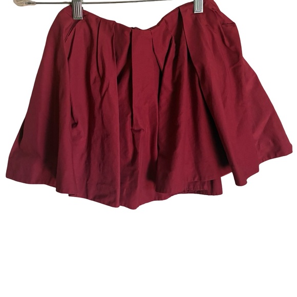 COS Ruffle Mini Skirt Burgundy Girls 6-8 - Picture 1 of 7